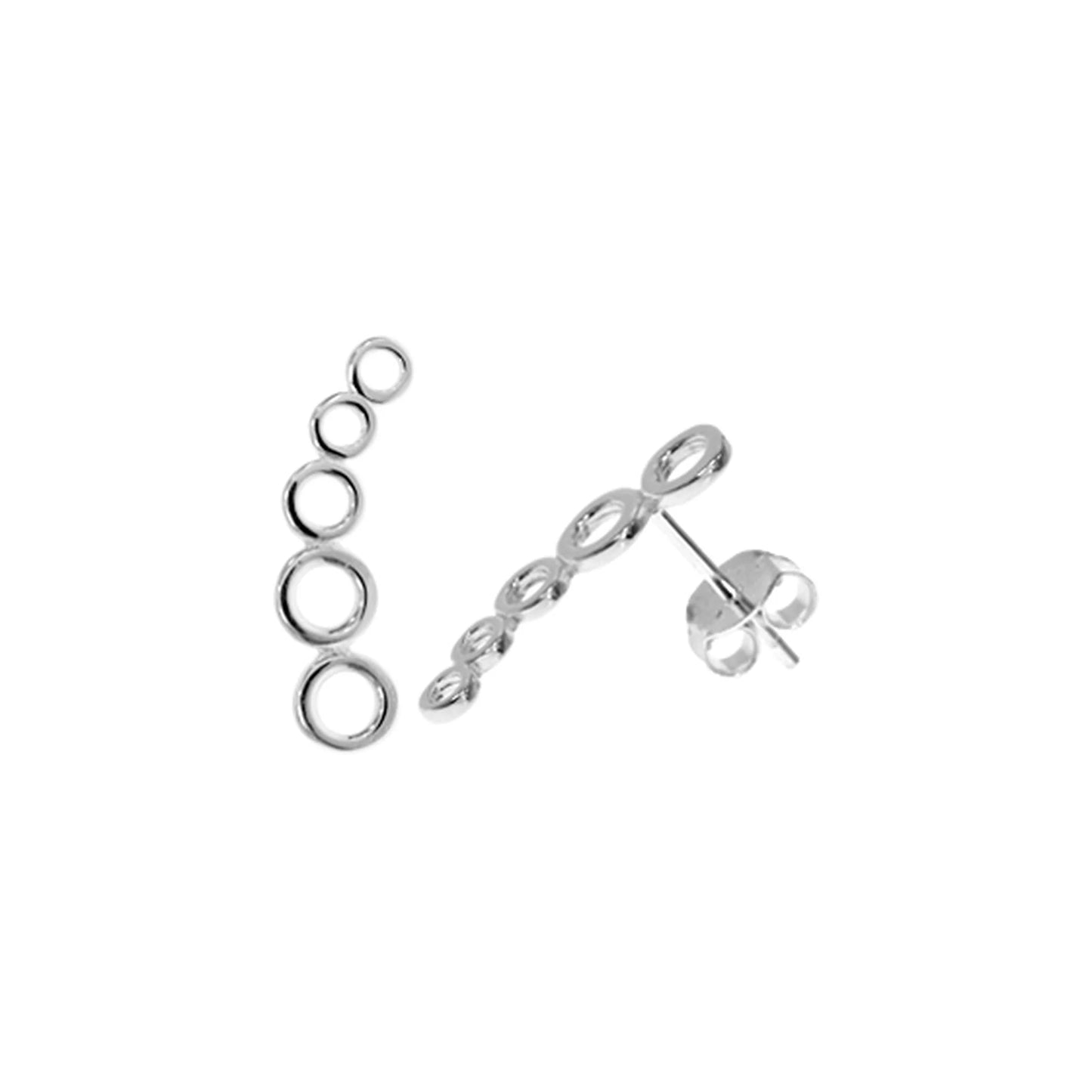 Circle Ear Climber Stud
