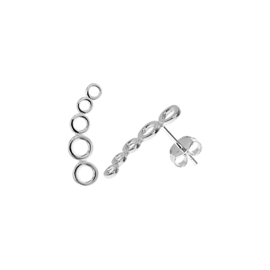 Circle Ear Climber Stud