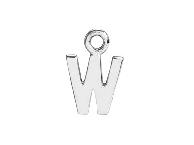 Single Pendant  Initial W