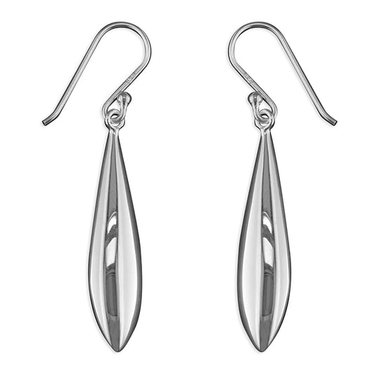 Sterling Silver Torpedo Drop Earring