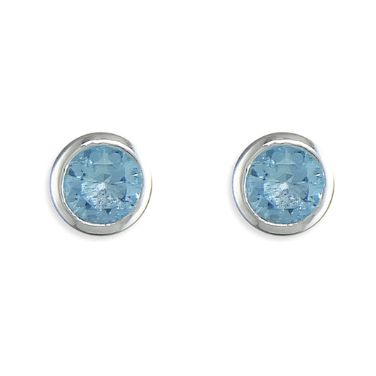 Rubover Cubic Zirconia Stud