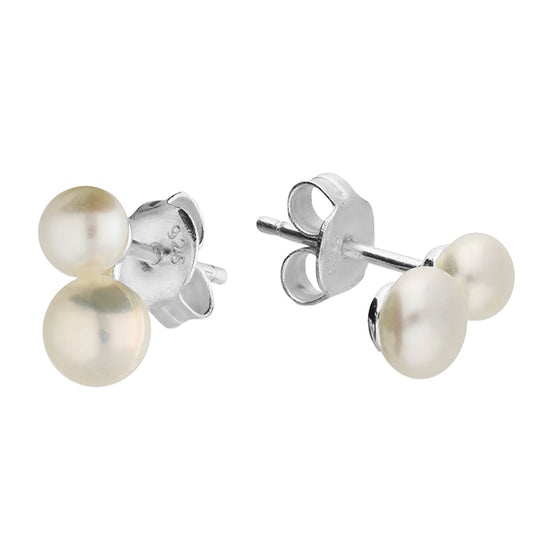 Double 4/5mm fresh water pearl stud