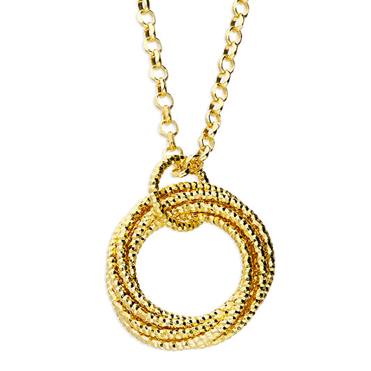 Yellow Gold Plated Trace Chain with Extender (41-46cm)