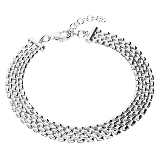 Woven Sterling Silver Bracelet