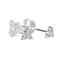 Cubic Zirconia Small Triangle Shape Stud