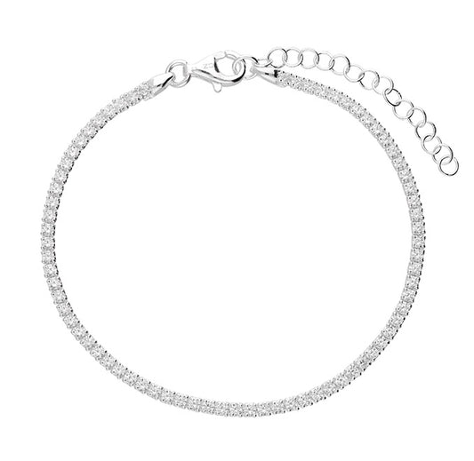 White Cubic Zirconia Tennis Bracelet