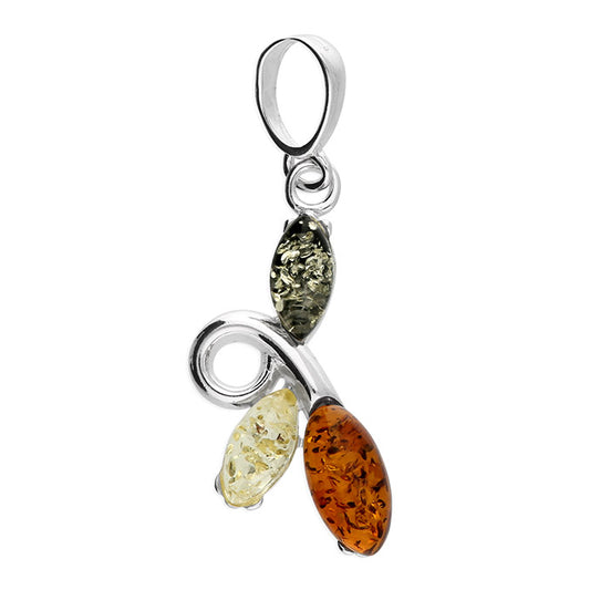 Amber Sterling Silver Pendant