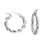Twisted 20mm Hoop with Creole Fastening