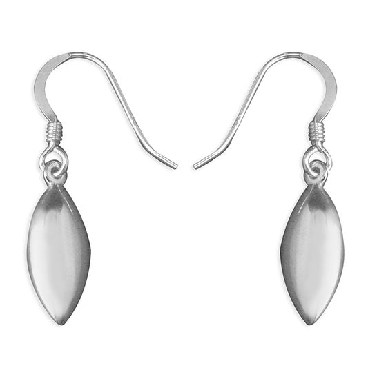 Small Pointed Oval Hook-in Drop Earrings