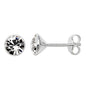 White CZ Stud Earrings