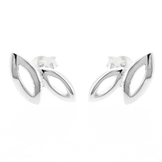 STERLING SILVER TRIO STUD EARRINGS